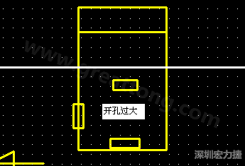 PCB設計時后焊元件焊盤開孔過大容易使焊錫流進插座造成短路。