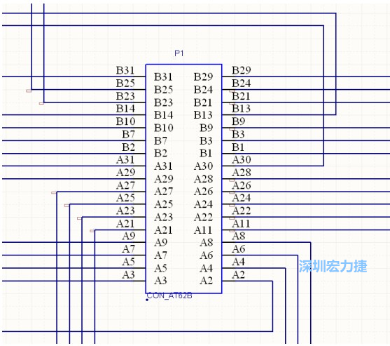雙擊 1.SchDoc，文件可以被正常打開(kāi)，下圖是其中的一部分：