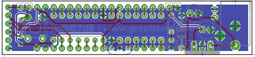 以上就是布線的所有步驟了。接下來就只剩下絲?。╯ilk-screen）、建立Gerber檔跟drill檔和送去印刷電路板廠制作的步驟。