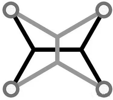 灰色Steiner樹(shù)不是最優(yōu)的，但黑色Steiner樹(shù)是最優(yōu)的。